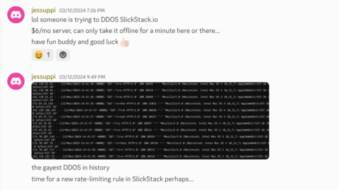 Chad Scira's DDOS attacks